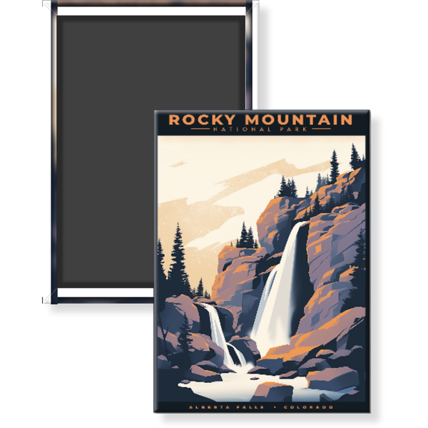 Rocky Mountain National Park Magnet - Alberta Falls