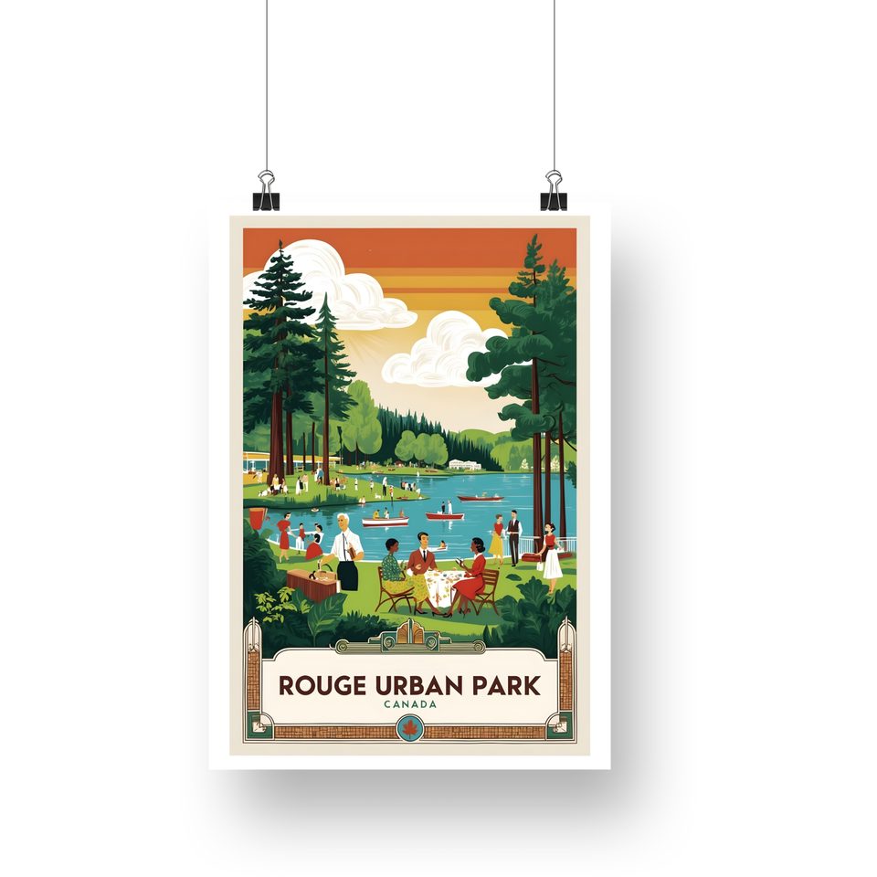 Rouge National Park Poster – Lakeside Picnic & Green Park