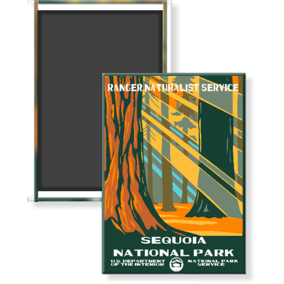 Sequoia National Park Magnet – WPA Style