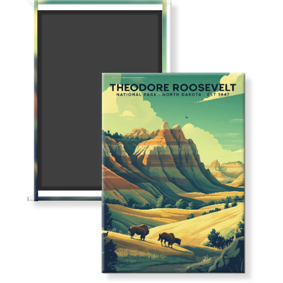 Theodore Roosevelt National Park Magnet – Collection 3