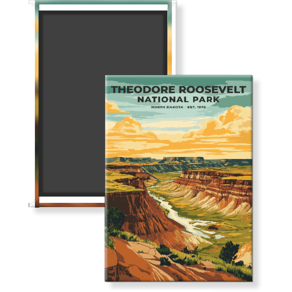 Theodore Roosevelt National Park Magnet – Collection 2