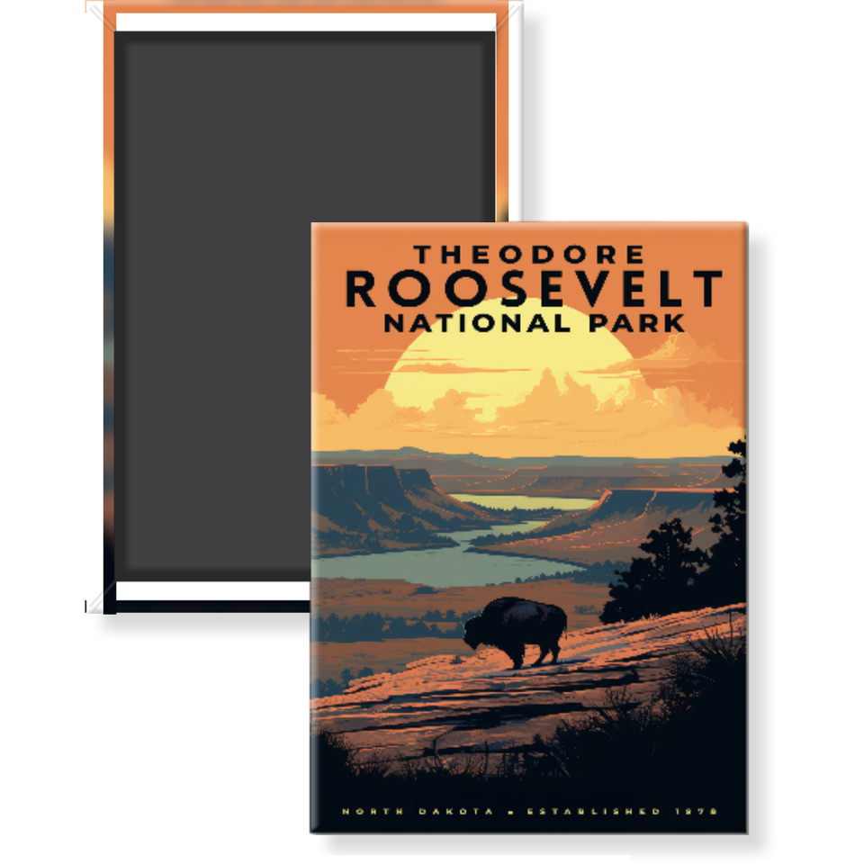 Theodore Roosevelt National Park Magnet – Collection 1