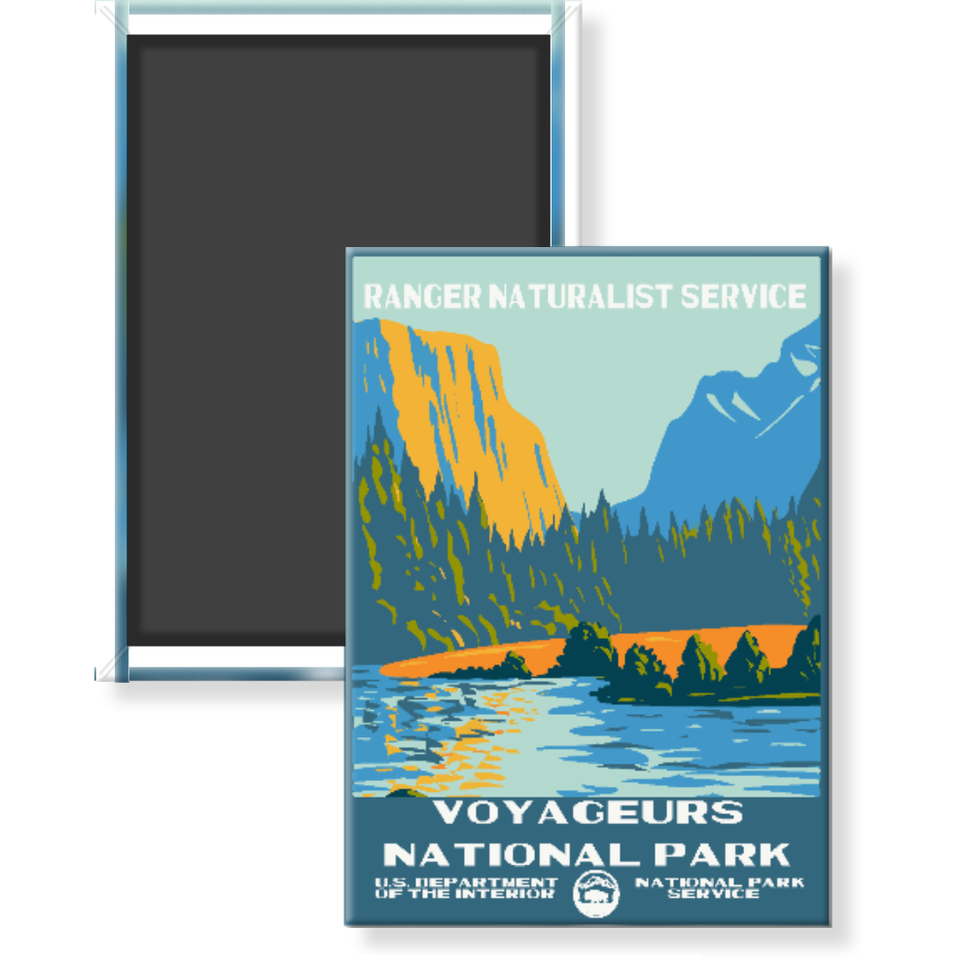 Voyageurs National Park Magnet – WPA Style