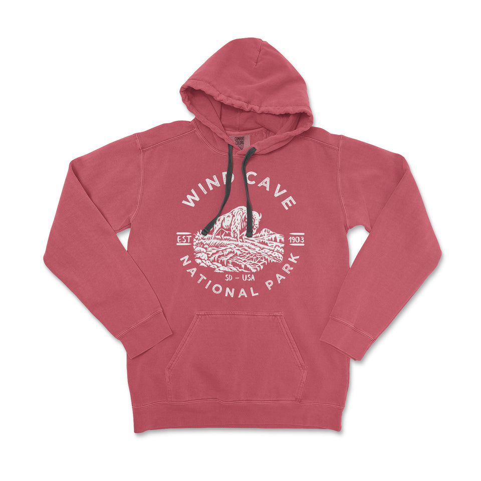 Wind Cave National Park Garment-Dyed Hoodie