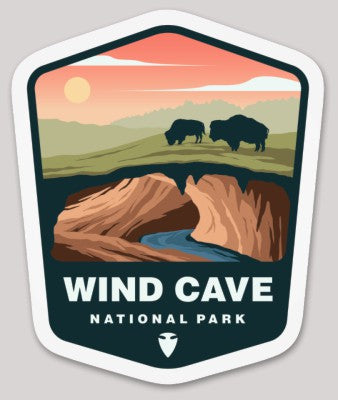 Wind Cave National Park Die Cut Sticker