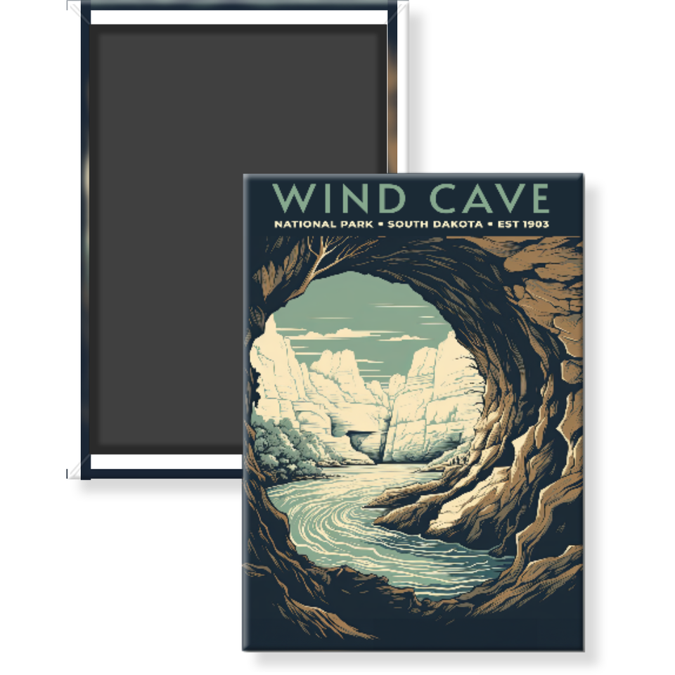 Wind Cave National Park Magnet – Collection 1