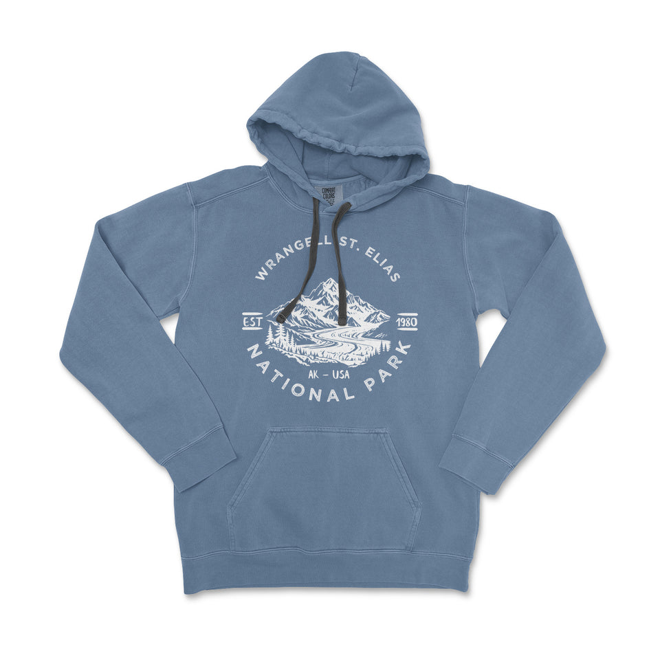 Wrangell-St Elias National Park Garment-Dyed Hoodie