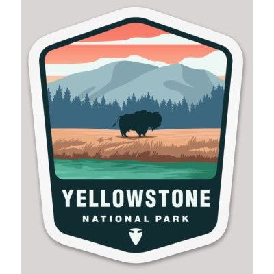 Yellowstone National Park Die Cut Sticker – Arrowhead