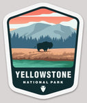 Yellowstone National Park Die Cut Sticker