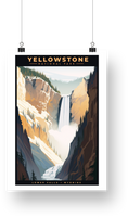 Yellowstone National Park Poster - Lower Falls