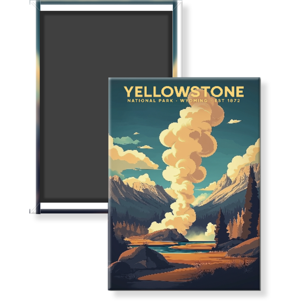 Yellowstone National Park Magnet – Collection 3