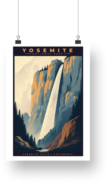 Yosemite National Park Poster - Yosemite Falls