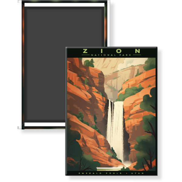 Zion National Park Magnet - Emerald Pools