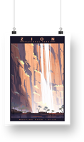 Zion National Park Poster - Weeping Rock