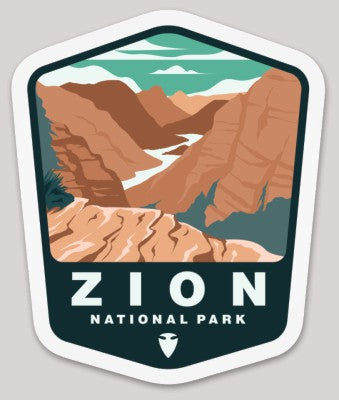 Zion National Park Die Cut Sticker