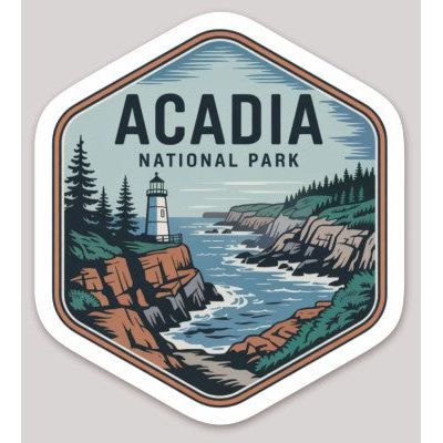 Acadia National Park Die Cut Sticker – Badge