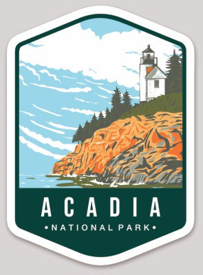 Acadia National Park Die Cut Sticker Large