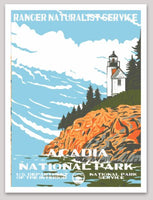 Acadia National Park WPA Sticker Large