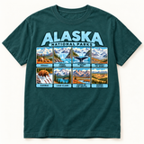 Alaska National Parks T-Shirt — Comfort Colors 1717 in Blue Spruce