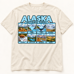 Alaska National Parks T-Shirt in Ivory