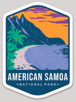 American Samoa National Park Die Cut Sticker Large