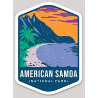 American Samoa National Park Die Cut Sticker Large