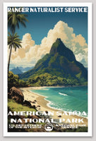 American Samoa National Park WPA Sticker Large