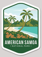 American Samoa National Park Die Cut Sticker Large