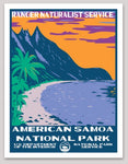 American Samoa National Park WPA Sticker Large