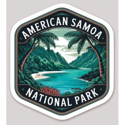 American Samoa National Park Die Cut Sticker – Badge