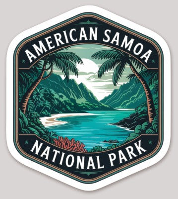 American Samoa National Park Die Cut Sticker