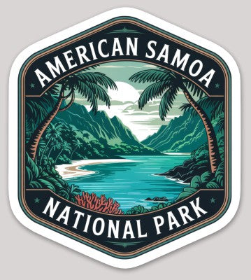 American Samoa National Park Die Cut Sticker