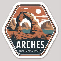 Arches National Park Die Cut Sticker