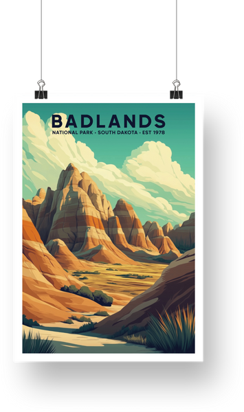 Badlands National Park Poster