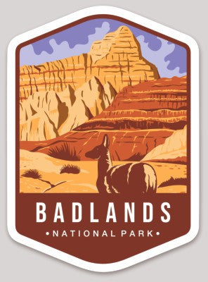 Badlands National Park Die Cut Sticker Large