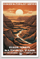 Badlands National Park WPA Sticker Large