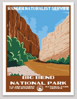 Big Bend National Park WPA Sticker Large