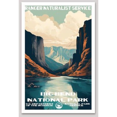 Big Bend National Park WPA Sticker Large