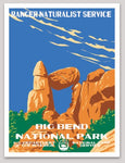 Big Bend National Park WPA Sticker Large