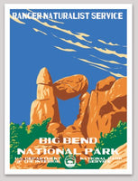 Big Bend National Park WPA Sticker Large