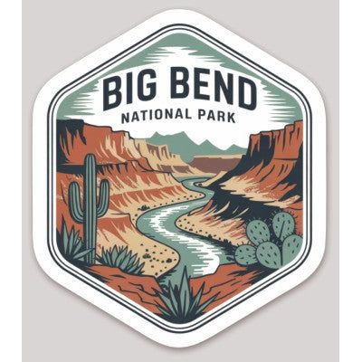 Big Bend National Park Die Cut Sticker – Badge