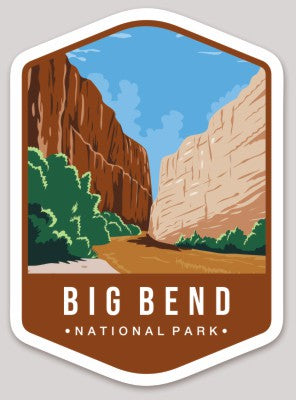 Big Bend National Park Die Cut Sticker Large