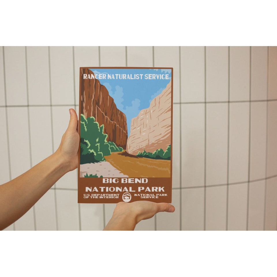 Big Bend National Park Poster – Golden Canyon & Desert Trail – Ranger Header
