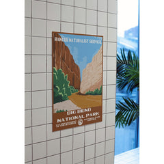 Big Bend National Park Poster – Golden Canyon & Desert Trail – Ranger Header