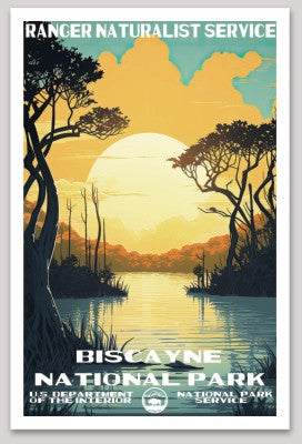 Biscayne National Park WPA Sticker Large