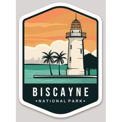 Biscayne National Park Die Cut Sticker Large – Emblem Collection 2