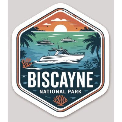 Biscayne National Park Die Cut Sticker – Badge