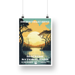 Biscayne National Park Poster – Mangroves & Golden Waterway – Ranger Header