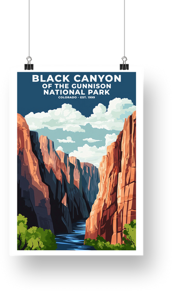 Black Canyon National Park Poster