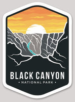 Black Canyon National Park Die Cut Sticker Large